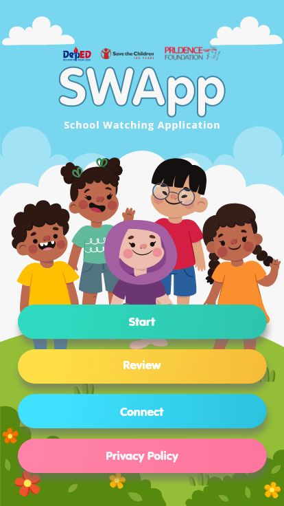 Welcome to SWApp screen