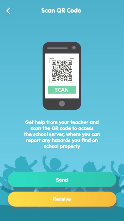 Scan and participate screen