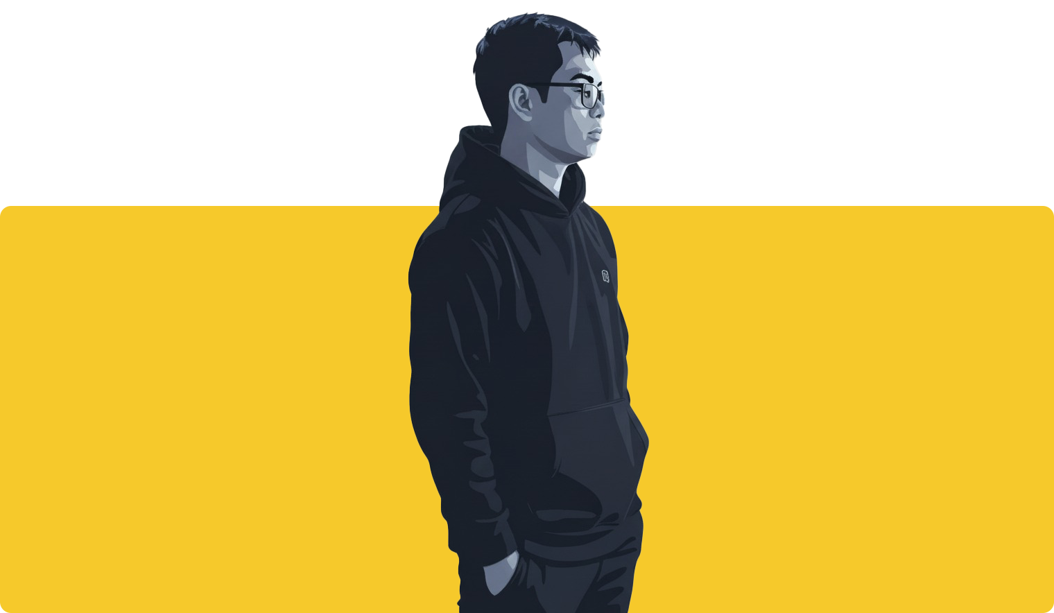Illustrated portrait of Allan Tecson